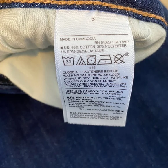 Old Navy Jeans Women’s Size 6 Size 6 Dark Blue High-Rise Wow Loose - Picture 10 of 15